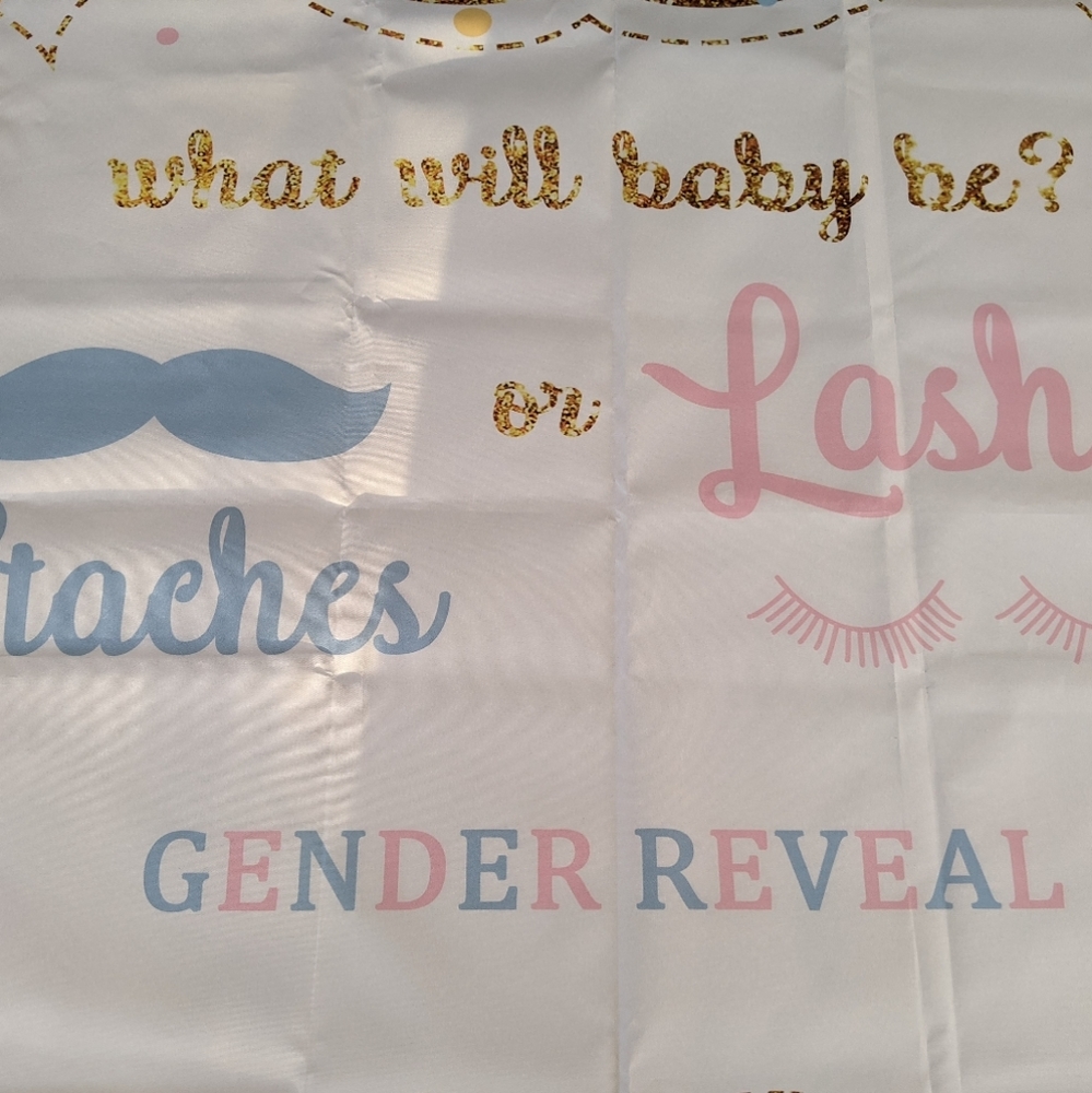 Staches or Lashes Gender Reveal Party Supplies